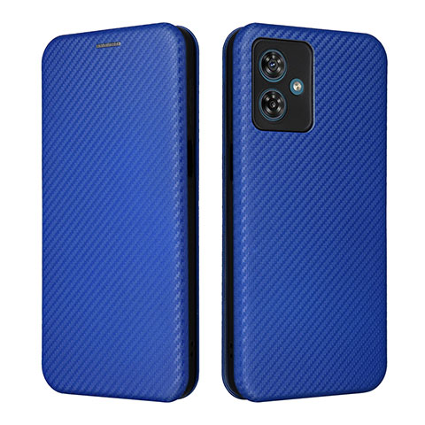 Funda de Cuero Cartera con Soporte Carcasa L02Z para Motorola Moto G54 5G Azul