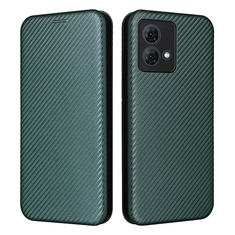 Funda de Cuero Cartera con Soporte Carcasa L02Z para Motorola Moto G84 5G Verde