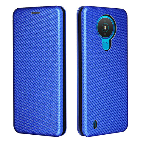 Funda de Cuero Cartera con Soporte Carcasa L02Z para Nokia 1.4 Azul
