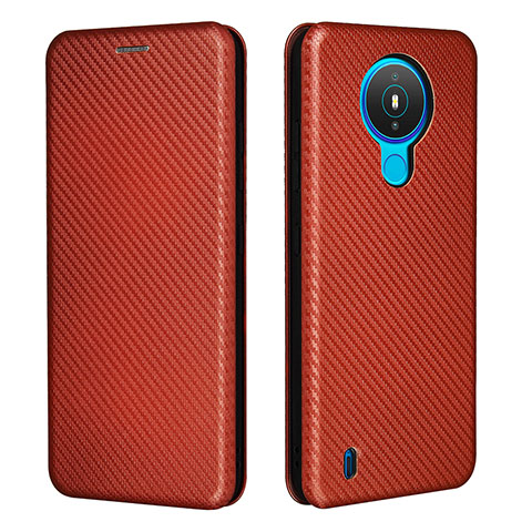 Funda de Cuero Cartera con Soporte Carcasa L02Z para Nokia 1.4 Marron