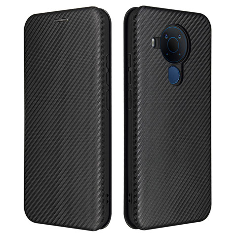 Funda de Cuero Cartera con Soporte Carcasa L02Z para Nokia 5.4 Negro