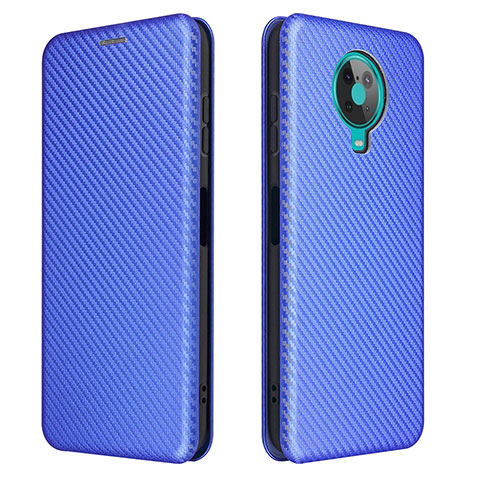 Funda de Cuero Cartera con Soporte Carcasa L02Z para Nokia 6.3 Azul