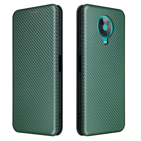 Funda de Cuero Cartera con Soporte Carcasa L02Z para Nokia 6.3 Verde