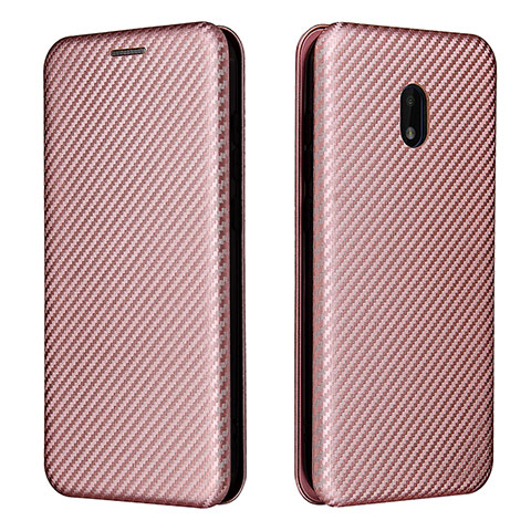 Funda de Cuero Cartera con Soporte Carcasa L02Z para Nokia C01 Plus Oro Rosa