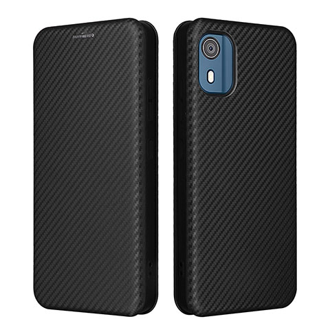 Funda de Cuero Cartera con Soporte Carcasa L02Z para Nokia C02 Negro