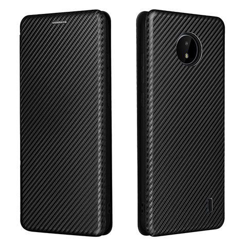 Funda de Cuero Cartera con Soporte Carcasa L02Z para Nokia C20 Negro