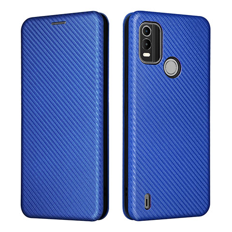 Funda de Cuero Cartera con Soporte Carcasa L02Z para Nokia C21 Plus Azul