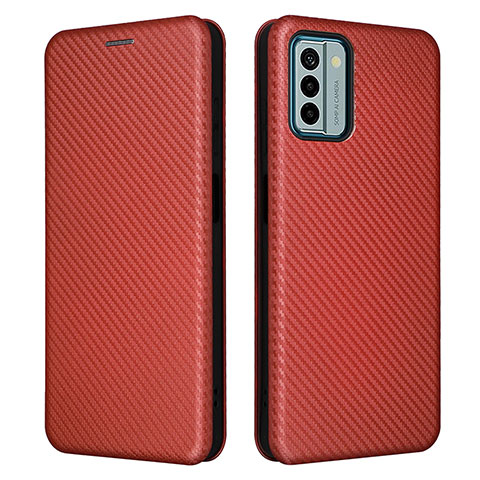 Funda de Cuero Cartera con Soporte Carcasa L02Z para Nokia G22 Marron