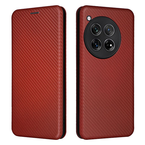 Funda de Cuero Cartera con Soporte Carcasa L02Z para OnePlus Ace 3 5G Marron