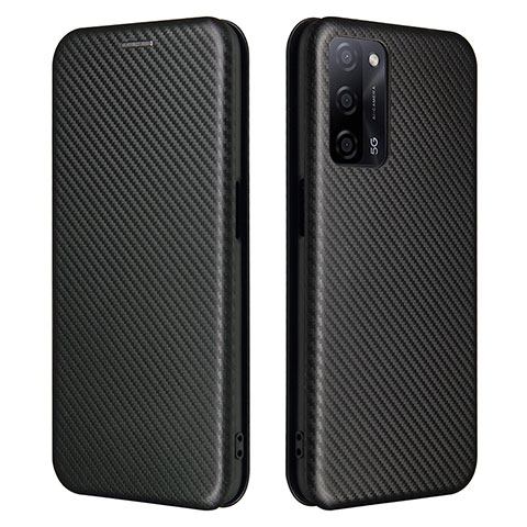 Funda de Cuero Cartera con Soporte Carcasa L02Z para Oppo A53s 5G Negro