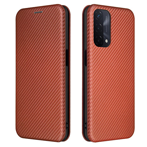 Funda de Cuero Cartera con Soporte Carcasa L02Z para Oppo A54 5G Marron