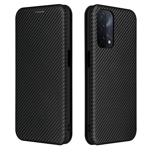 Funda de Cuero Cartera con Soporte Carcasa L02Z para Oppo A54 5G Negro