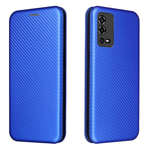 Funda de Cuero Cartera con Soporte Carcasa L02Z para Oppo A55 4G Marron