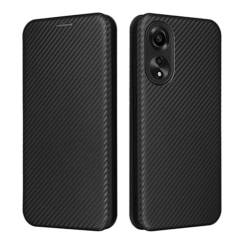 Funda de Cuero Cartera con Soporte Carcasa L02Z para Oppo A78 4G Negro