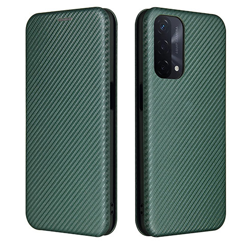 Funda de Cuero Cartera con Soporte Carcasa L02Z para Oppo A93 5G Verde