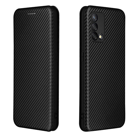 Funda de Cuero Cartera con Soporte Carcasa L02Z para Oppo F19s Negro