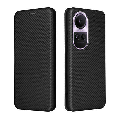 Funda de Cuero Cartera con Soporte Carcasa L02Z para Oppo Reno10 5G Negro