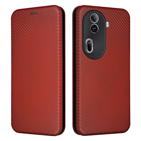 Funda de Cuero Cartera con Soporte Carcasa L02Z para Oppo Reno11 Pro 5G Marron