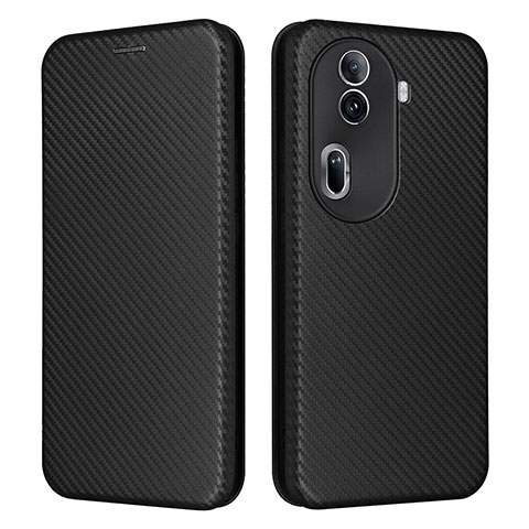 Funda de Cuero Cartera con Soporte Carcasa L02Z para Oppo Reno11 Pro 5G Negro