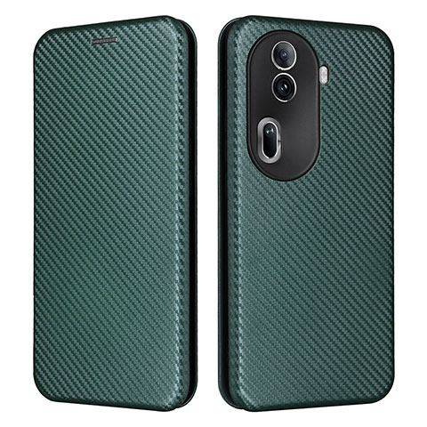 Funda de Cuero Cartera con Soporte Carcasa L02Z para Oppo Reno11 Pro 5G Verde