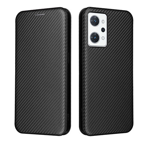 Funda de Cuero Cartera con Soporte Carcasa L02Z para Oppo Reno7 A Negro