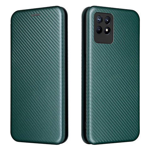 Funda de Cuero Cartera con Soporte Carcasa L02Z para Realme Narzo 50 4G Verde