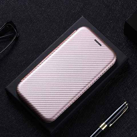 Funda de Cuero Cartera con Soporte Carcasa L02Z para Realme Narzo 50 Pro 5G Oro Rosa