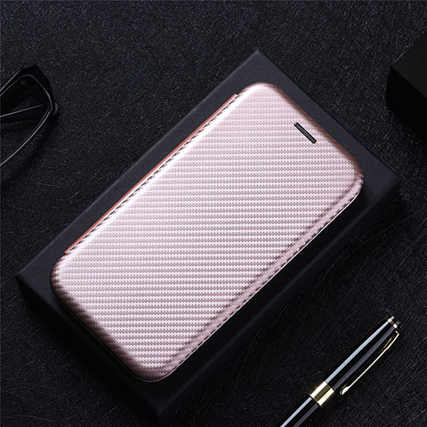 Funda de Cuero Cartera con Soporte Carcasa L02Z para Realme Narzo 60x 5G Oro Rosa