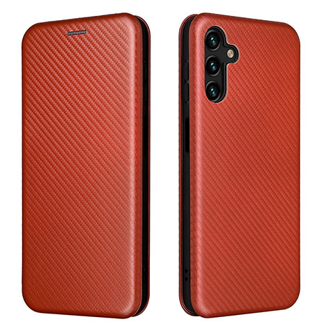 Funda de Cuero Cartera con Soporte Carcasa L02Z para Samsung Galaxy A04s Marron