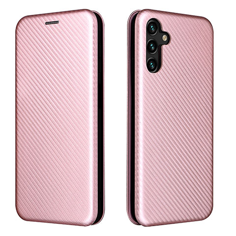 Funda de Cuero Cartera con Soporte Carcasa L02Z para Samsung Galaxy A13 5G Oro Rosa