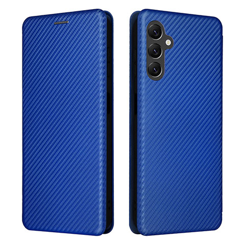 Funda de Cuero Cartera con Soporte Carcasa L02Z para Samsung Galaxy A14 5G Azul