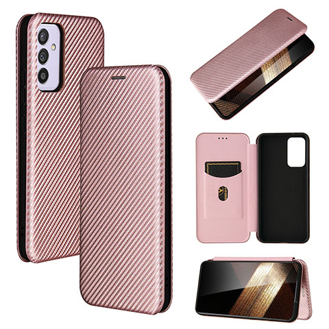 Funda de Cuero Cartera con Soporte Carcasa L02Z para Samsung Galaxy A15 5G Oro Rosa