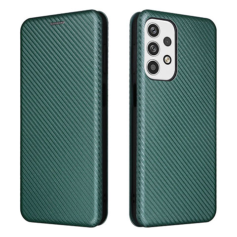 Funda de Cuero Cartera con Soporte Carcasa L02Z para Samsung Galaxy A23 4G Verde