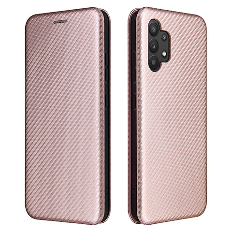 Funda de Cuero Cartera con Soporte Carcasa L02Z para Samsung Galaxy A32 4G Oro Rosa