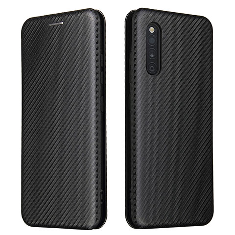 Funda de Cuero Cartera con Soporte Carcasa L02Z para Samsung Galaxy A41 SC-41A Negro