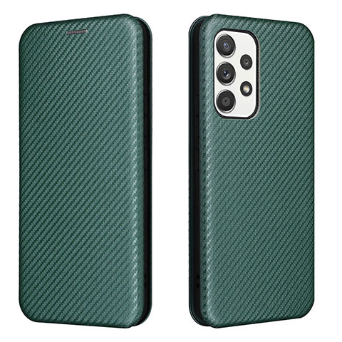 Funda de Cuero Cartera con Soporte Carcasa L02Z para Samsung Galaxy A53 5G Verde