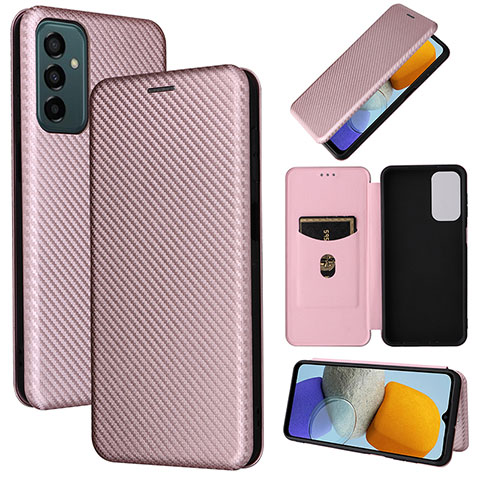 Funda de Cuero Cartera con Soporte Carcasa L02Z para Samsung Galaxy F23 5G Oro Rosa