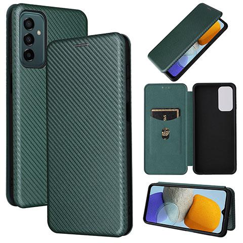 Funda de Cuero Cartera con Soporte Carcasa L02Z para Samsung Galaxy F23 5G Verde