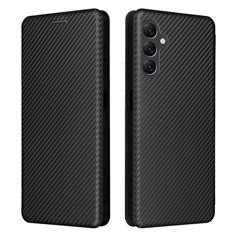 Funda de Cuero Cartera con Soporte Carcasa L02Z para Samsung Galaxy Jump3 5G Negro