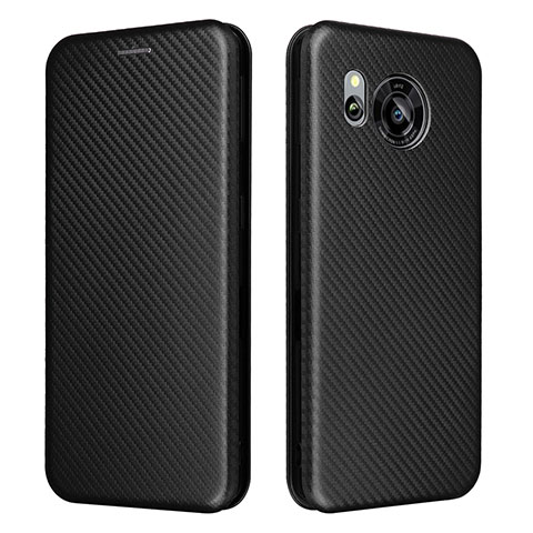 Funda de Cuero Cartera con Soporte Carcasa L02Z para Sharp Aquos Sense7 Plus Negro