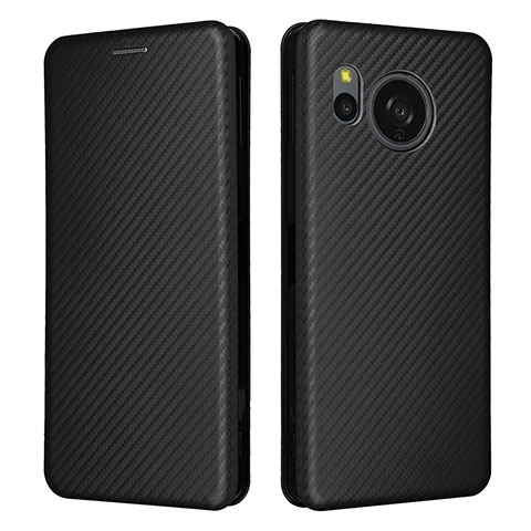 Funda de Cuero Cartera con Soporte Carcasa L02Z para Sharp Aquos Sense8 Negro