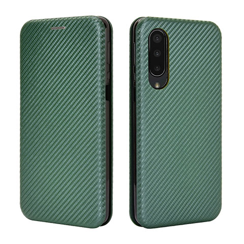 Funda de Cuero Cartera con Soporte Carcasa L02Z para Sharp Aquos Zero5G basic Verde