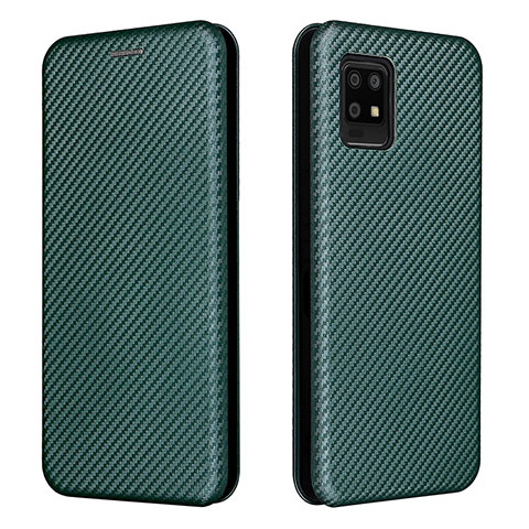 Funda de Cuero Cartera con Soporte Carcasa L02Z para Sharp Aquos Zero6 Verde