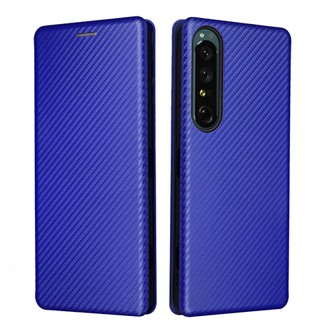 Funda de Cuero Cartera con Soporte Carcasa L02Z para Sony Xperia 1 IV SO-51C Azul