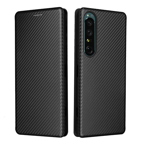 Funda de Cuero Cartera con Soporte Carcasa L02Z para Sony Xperia 1 IV SO-51C Negro