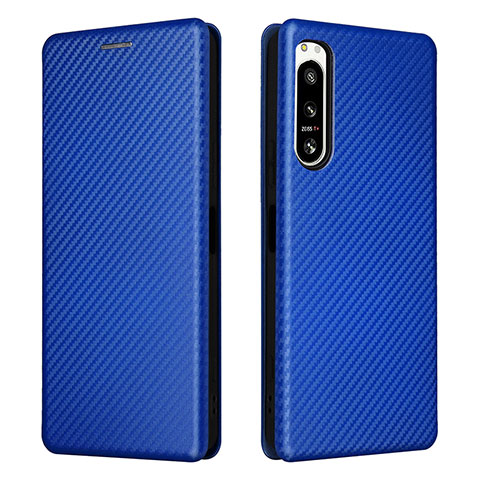 Funda de Cuero Cartera con Soporte Carcasa L02Z para Sony Xperia 5 IV Azul