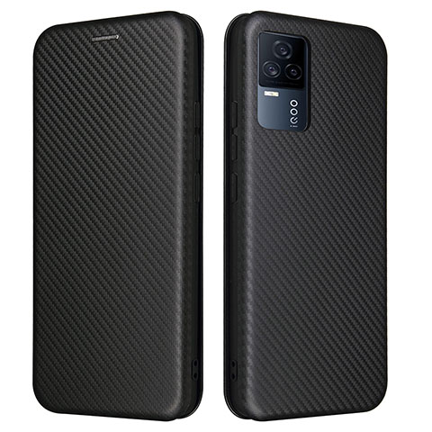 Funda de Cuero Cartera con Soporte Carcasa L02Z para Vivo iQOO 7 Legend 5G Negro