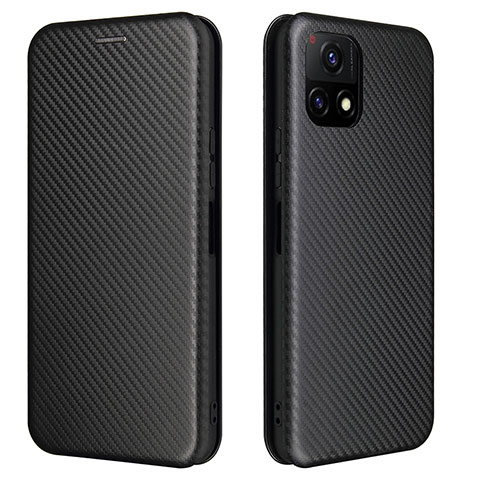 Funda de Cuero Cartera con Soporte Carcasa L02Z para Vivo iQOO U3 5G Negro