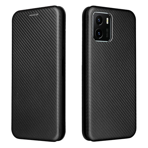 Funda de Cuero Cartera con Soporte Carcasa L02Z para Vivo iQOO U5x Negro