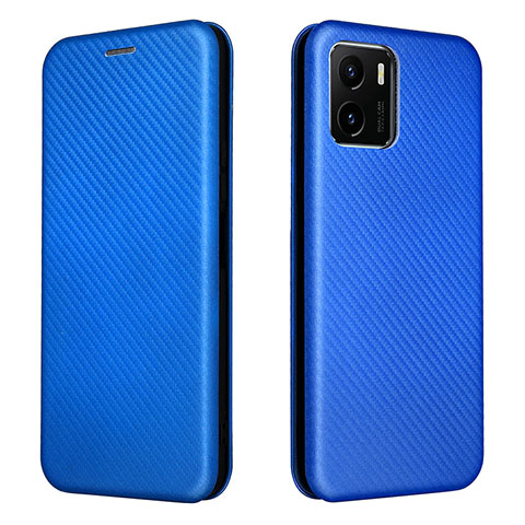 Funda de Cuero Cartera con Soporte Carcasa L02Z para Vivo Y01 Azul